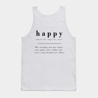 Sarcastic Definition of Happy Tank Top